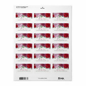 Die romantische Hochzeitskollektion der Blumen Adressaufkleber (Vorne)