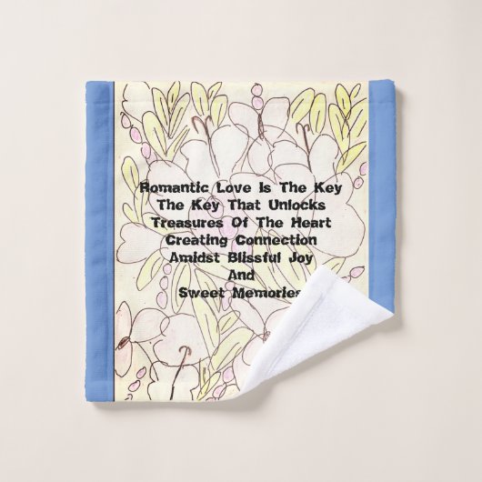 Die romantische Liebe ist der Schlüssel Waschlappen (Waschlappen)