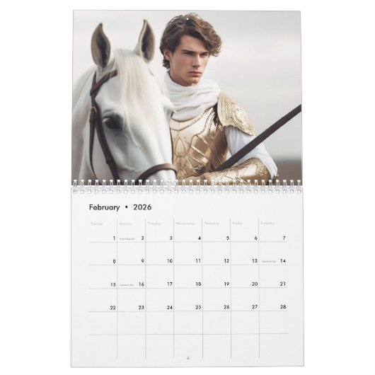 Die romantischsten Männer. 2025 Kalender (Feb 2026)