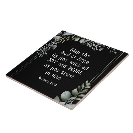 Die Römer 15:13 Gott der Hoffnung füllen Sie mit F Fliese (Seite)