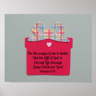 Die Römer 6:23 Denn der Lohn der Sünde ist der Tod Poster