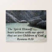 Die Römer 8:16 Der Geist selbst zeugt von Puzzle (Horizontal)