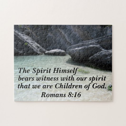 Die Römer 8:16 Der Geist selbst zeugt von Puzzle (Horizontal)
