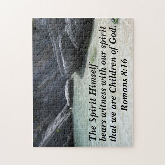 Die Römer 8:16 Der Geist selbst zeugt von Puzzle (Vertikal)