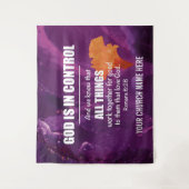 Die Römer 8:28 ALLE DINGE ARBEITEN MIT DER Kirche Wandteppich (Vorderseite)