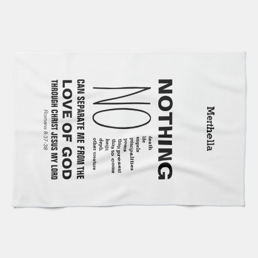 Die Römer 8:38-39 KÖNNEN NICHTS Christlich SEPARIE Geschirrtuch (Horizontal)