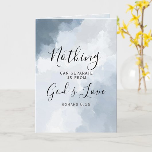 Die Römer 8:38-39 Liebe des Christlichen Bibelvers Karte (Gelbe Blume)