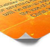 Die Römer 8:39 Die Liebe Gottes in Christus Jesus, Poster (Ecke)