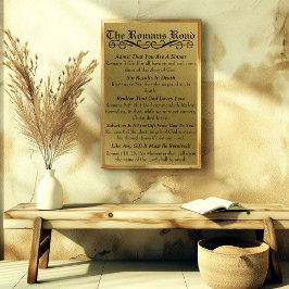 Die Römer Straße Sinner's Gebet Gold Black Poster