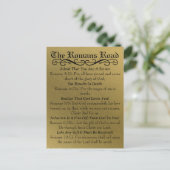 Die Römer Straße Sinner's Gebet Gold Black Postkarte (Stehend Vorderseite)