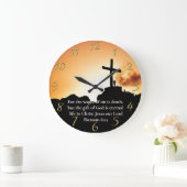 Die Römer überqueren 6:23 auf einem Bergland Große Wanduhr (Zuhause)