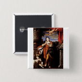 Die römische Märtyrerin Agnes von Domenico Zampier Button (Vorne & Hinten)