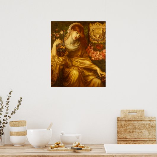 Die römische Witwe von Dante Gabriel Rossetti Poster (Küche)