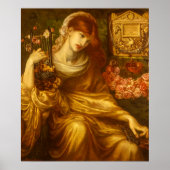 Die römische Witwe von Dante Gabriel Rossetti Poster (Vorne)