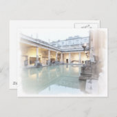 Die römischen Bäder, das Bad Postkarte (Vorne/Hinten)