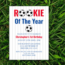 Die Rookie des Jahres Fußball 1. Geburtstag