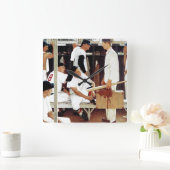 Die Rookie Quadratische Wanduhr (Zuhause)