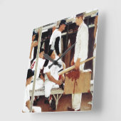 Die Rookie Quadratische Wanduhr (Winkel)