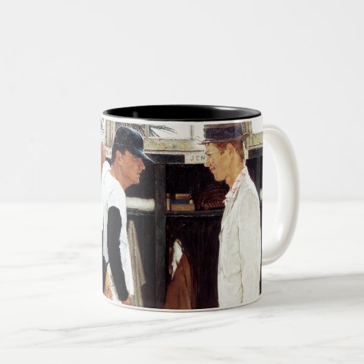 Die Rookie Zweifarbige Tasse (VorderseiteRechts)