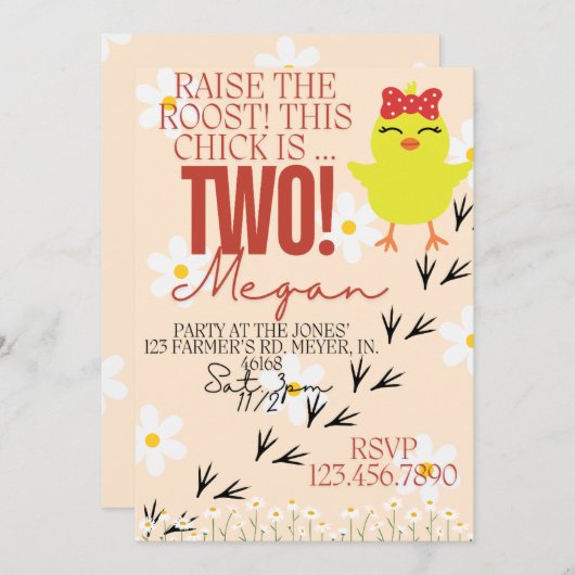 Die RoosT einladen Einladung (Vorne/Hinten)