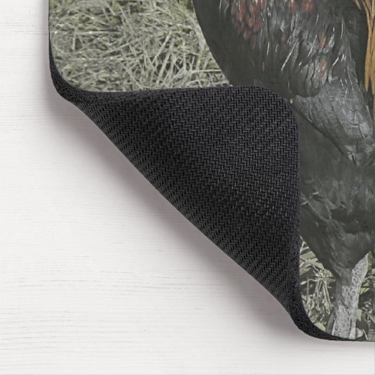 Die Rooster Crows Mousepad (Ecke)