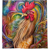 Die Rooster: Eine Schönheit zu sehen Duschvorhang (Vorderseite)