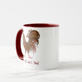 Die Rooster Farm Chicken World ist der beste Vater Tasse (Vorderseite Links)