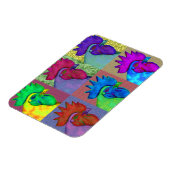Die Rooster sind wild geworden! Magnet (Linke Seite)