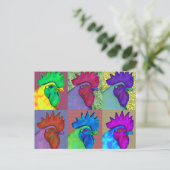Die Rooster sind wild geworden! Postkarte (Stehend Vorderseite)