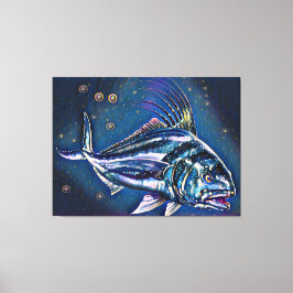 Die Roosterfish, Baja California Canvas Print Leinwanddruck