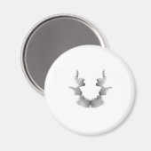 Die Rorschach-Prüffarben-Platten-Plate mit 7 Köpfe Magnet (Vorderseite/Rückseite)