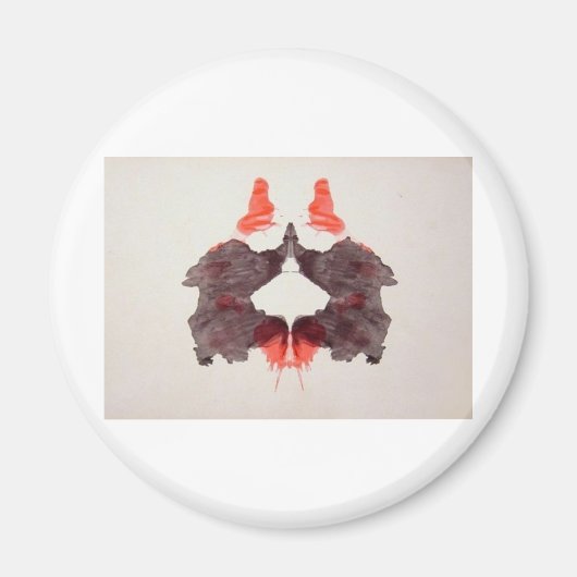 Die Rorschach-Prüffarbenblöcke Plate 2 zwei Mensch Magnet (Vorne)