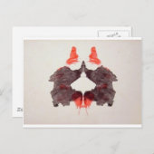 Die Rorschach-Prüffarbenblöcke Plate 2 zwei Mensch Postkarte (Vorne/Hinten)