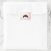 Die Rorschach-Prüffarbenplatte 5-Bat Moth Runder Aufkleber (Tasche)