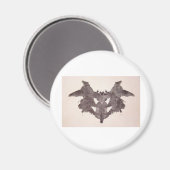 Die Rorschach-Prüfklotz-Platte 1 Bat, Moth Magnet (Vorderseite/Rückseite)