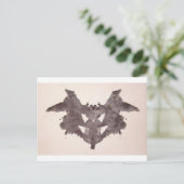 Die Rorschach-Prüfklotz-Platte 1 Bat, Moth Postkarte (Stehend Vorderseite)