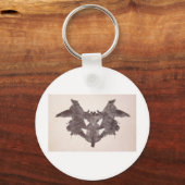 Die Rorschach-Prüfklotz-Platte 1 Bat, Moth Schlüsselanhänger (Vorderseite)