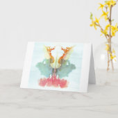 Die Rorschach-Prüfklotz-Platte 9 Mensch Karte (Gelbe Blume)