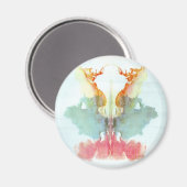 Die Rorschach-Prüfklotz-Platte 9 Mensch Magnet (Vorderseite/Rückseite)