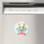 Die Rorschach-Prüfklotz-Platte 9 Mensch Magnet (In Situ (Geschirrspüler))