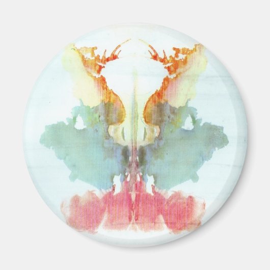 Die Rorschach-Prüfklotz-Platte 9 Mensch Magnet (Vorne)