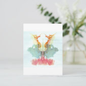 Die Rorschach-Prüfklotz-Platte 9 Mensch Postkarte (Stehend Vorderseite)