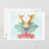 Die Rorschach-Prüfklotz-Platte 9 Mensch Postkarte (Vorne/Hinten)