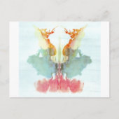 Die Rorschach-Prüfklotz-Platte 9 Mensch Postkarte (Vorderseite)