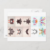 Die Rorschach-Prüftinte blockiert alle 10 Teller 1 Postkarte (Vorne/Hinten)