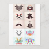 Die Rorschach-Prüftinte blockiert alle 10 Teller 1 Postkarte (Vorderseite)