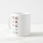 Die Rorschach Test-Tinte befleckt allen 10 Teller Kaffeetasse (Vorderseite Links)
