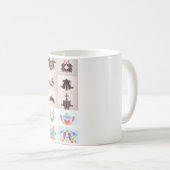Die Rorschach Test-Tinte befleckt allen 10 Teller Kaffeetasse (VorderseiteRechts)