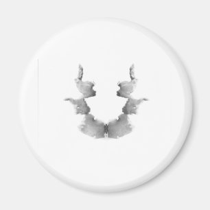 Die Rorschach Test-Tinte befleckt Kopf-Gesichter Magnet