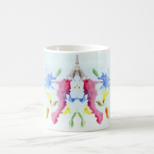 Die Rorschach Test-Tinte befleckt Krabben-Hummer Kaffeetasse (Mittel)